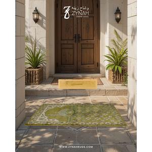 Tapis de prière islamique moderne en viscose fait main de luxe très demandé pour la méditation et les cadeaux Lavable Disponible au meilleur prix - Product Image 3