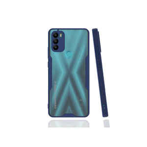 Funda Protectora de Silicona Líquida Electrochapada NXXA Parfe Azul Marino 21 Plus para General Mobile, Resistente a Impactos - Product Image 1