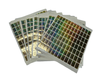 Vente en gros de papier adhésif holographique de couleur dorée, autocollant holographique, étiquettes d'impression personnalisées de qualité supérieure, étiquettes d'emballage, étiquettes
