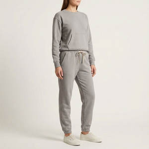 Conjunto Deportivo de Dos Piezas para Mujer, Sudadera con Capucha de Felpa Francesa y Pantalones Jogger, para Venta al por Mayor - Product Image 1