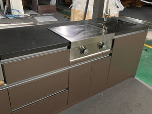 Fournisseur de cuisine conçoit un barbecue, une cuisine de <span class=keywords><strong>camping</strong></span> en plein air et un ensemble de cuisine en acier inoxydable avec armoire - Product Image 5