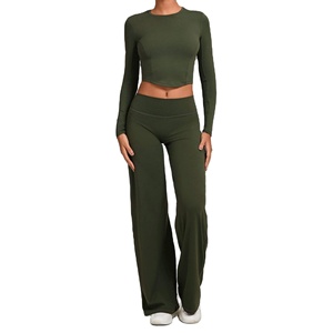 Leggings Deportivos de Cintura Alta para Mujer y Hombre, de Spandex, Secado Rápido, Transpirables, Sin Costuras, para Yoga - Product Image 1