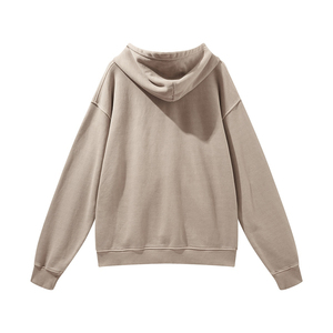 Sweat à capuche oversize en polaire et coton vintage délavé, personnalisé et éco-responsable, avec double fermeture éclair, pour homme, style décontracté, effet délavé à l'acide - Product Image 5