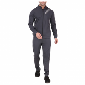 Personnalisé Nouveau À La Mode Formation Jogging Porter Ensemble Hommes Sport Survêtement Réflecteur sur le Haut Fermeture Éclair Hommes Survêtement Deux Pièces Ensemble - Product Image 4
