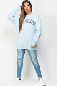 Última llegada mujeres sudadera de gran tamaño sólido cuello redondo hombro caído logotipo personalizado impresión Streetwear estilo servicio OEM - Product Image 2