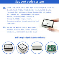 Factory Direct EMT8021Cmini 1d Scanner de codes à barres Module de lecteur de codes QR Programmable Scanner de codes à barres RS232