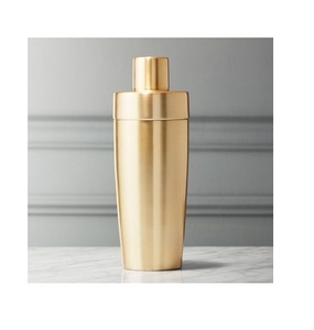 Variété exclusive Cocktail Shaker finition hautement miroir Shaker Barware outils Style chic or cuivre acier inoxydable mélange - Product Image 5