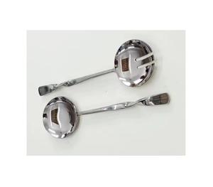 Ensemble de couverts en acier inoxydable 304 de luxe lourd couverts en argent vintage avec poignée décorée d'or vaisselle de mariage - Product Image 3