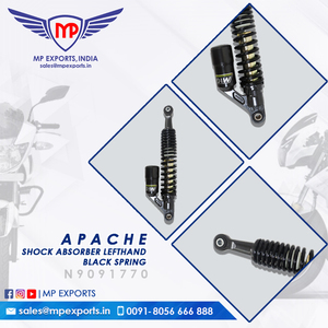 Amortiguador de calidad confiable Resorte negro izquierdo para TVS Apache 2W repuestos disponibles para la venta al mejor precio - Product Image 3
