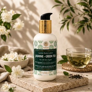 Saules Fabrika - Loción Corporal Suave de Té Verde Jazmín, 200 ml, Para Todo Tipo de Piel, Ingredientes Naturales, Fórmula Vegana Hecha a Mano - Product Image 1