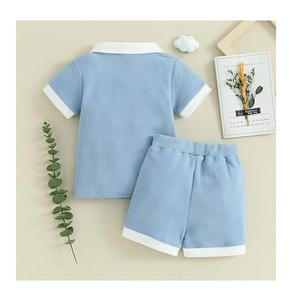 Nuevo conjunto de 2 piezas informal para niños de color sólido de alta calidad disponible, rizo francés, lo mejor de lo más vendido de Bangladesh, precio de fábrica - Product Image 2