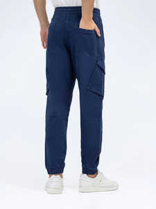 Wholesale Distressed Canvas Sweatpants <b>Baggy</b> Straight Leg 100% Cotton <b>Jogger</b> Custom Logo High Street Style Breathable for <b>Men</b> - Product Image 4