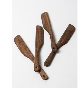 Venta al por mayor única ecológica de madera de acacia cocina espátula conjuntos Venta caliente conjunto de espátula desechable conjunto - Product Image 4