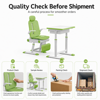 Ensemble bureau et chaise pour enfants réglables en hauteur, table d'étude ergonomique pour enfants, station d'apprentissage pour étudiants, mobilier pour l'école, la maison et la chambre