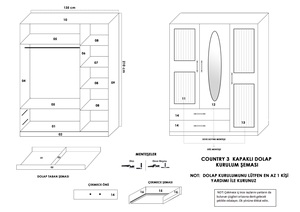 Armoire Cordoba moderne européenne à 3 portes blanche avec aggloméré pour petite chambre à coucher dans les hôtels et les maisons - Product Image 4