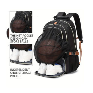 Venta al por mayor de Mochila deportiva con logotipo informal para jóvenes con cierre de cremallera y forro de algodón-impermeable ligero duradero precio bajo - Product Image 2