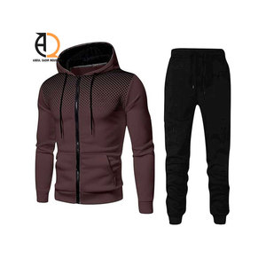 Veste de course coupe-vent de couleur personnalisée pantalon vêtements de sport survêtement d'extérieur ensemble coupe ajustée en nylon/polyester imperméable - Product Image 6