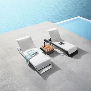 HIGOLD Onda - Chaise longue d'extérieur moderne - Série 2042 - Mobilier portable en Teslin pour piscine, patio, hôtel et entrepôt - Product Image 2
