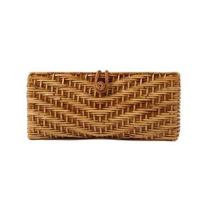Eco fiber rattan pouch <b>bag</b> boho style handbag for women <b>cheap</b> price hand-braided <b>clutch</b> <b>bags</b> - Product Image 2
