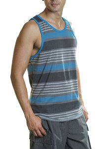 Camiseta sin mangas de algodón para hombre, camiseta atlética ajustada sin mangas con mezcla de algodón elástico, ajuste contorneado, ideal para culturismo, gimnasio, Fitness - Product Image 3