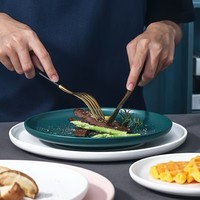 Service de vaisselle en céramique moderne, assiettes et bols en porcelaine de luxe, vaisselle écologique pour mariage, banquet, restaurant