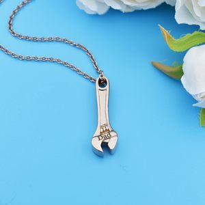 Bijoux de crémation en or rose pour papa pendentif urne commémorative en acier inoxydable cendres collier pour hommes femmes support humain taille personnalisée - Product Image 6