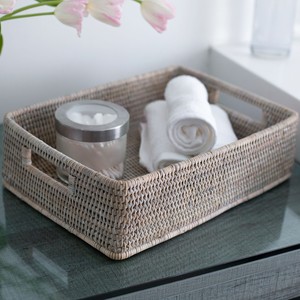 Cesta tejida de mimbre para el hogar, cestas de mimbre para almacenamiento de ropa, de marca personalizable - Product Image 3