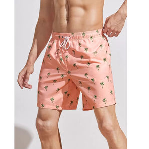 Mens Board Shorts Double <b>Layer</b> Anti-Print Loose Fit Swimming Shorts Plus Size Hot Spring Wear - Product Image 6