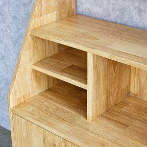 5-<b>Drawer</b> Minimalist Console Table 80x40x110cm Rubber Wood Home Bar Furniture KTB68146 - Product Image 6