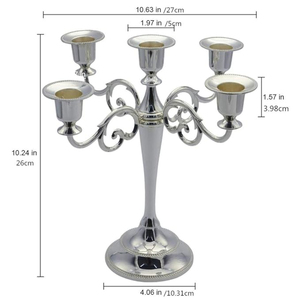 Newest Design Silverware <b>Candelabra</b> Christmas Decor Candle Holder for Party and Other Event Decor <b>Candelabra</b> Candle Stand - Product Image 2