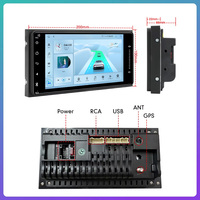 Autoradio pour TOYOTA COROLLA CROWN CAMRY Double Din Android Octa-Core GPS Navigation Player Carplay Android Auto Car Stereo