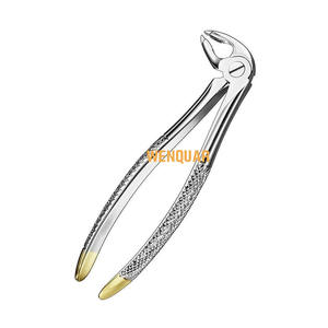 Fórceps de Extracción Dental de Acero Inoxidable, Mini Herramienta de Extracción de Raíz Superior Dorada para Odontología de Adultos y Niños, Instrumentos Manuales - Product Image 5
