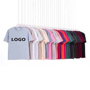 Camiseta con logotipo personalizado ODM al por mayor para hombre, Camiseta de punto de gran tamaño de poliéster de algodón sólido para ropa de calle informal, deportes diarios - Product Image 1