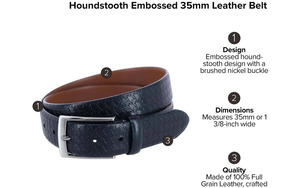 2025 venta al por mayor de alta calidad 35mm cinturón de vestir Formal para hombres hebilla de aleación de cuero genuino en relieve cinturón con logotipo personalizado - Product Image 3