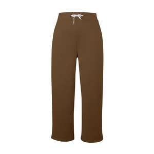 Pantalon évasé vintage à coupe droite en molleton français 100% coton écologique de haute qualité, taille élastique unisexe personnalisée, style streetwear - Product Image 2