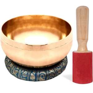 ชุดชามร้องเพลงทองเหลือง3ชิ้นของ2023อินเดียสินค้าร้องเพลงธิเบต - Product Image 2