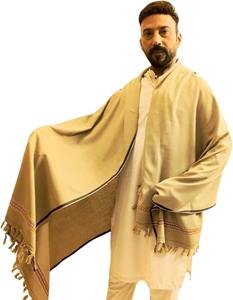 Custom Made Wool Woolen Cashmere Men <b>Shawl</b> High Quality Top Trending Winter <b>Wedding</b> Accessory Latest Design <b>for</b> Muslims - Product Image 4