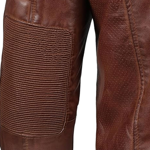 Chaqueta de cuero genuino para hombre de alta calidad, cuello levantado transpirable y recubierto, precio barato - Product Image 6