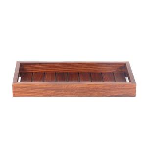 Bandeja de madera para servir 100% shesham con mango regalos para ti bandejas Rústicas - Product Image 1