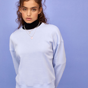 Sudadera de Felpa para Mujer, Cuello Redondo, Oversize, con Estampados Personalizados, Sudadera Personalizada para Mujer, Lisa - Product Image 1