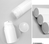 Flacon de lotion sans air personnalisé de luxe avec logo, 30 ml, 50 ml, 120 ml, 150 ml, 200 ml, en plastique PP avec pompe, pour base de maquillage et fond de teint