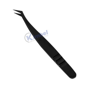 Pinzas en ángulo de 45 grados de acero inoxidable de alta calidad, pinzas para pestañas de Color Plasma, extensión de pestañas postizas, punta de volumen de belleza - Product Image 2