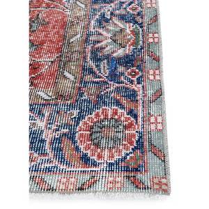 Alfombra de Lana Anudada a Mano Vintage Pae-2880, Grande, con Diseño Floral Rojo y Naranja, para Sala de Estar, Pasillo, Dormitorio de Adolescentes, Rectangular - Product Image 4