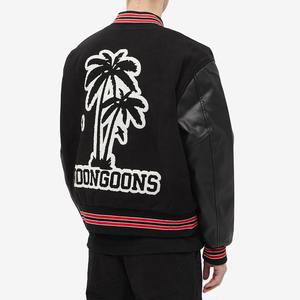 Hip Hop Vintage Letterman Warm Varisty Casual Moda Cuero Invierno Tallas grandes Hombres Varsity Chaquetas Personalizadas Largas - Product Image 3