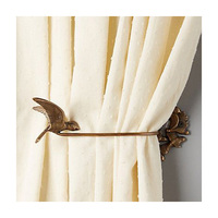 Attaches de rideaux en fer doré de luxe, écologiques et antirouille, attaches de rideaux de qualité supérieure pour rideaux de mariage, rideaux modernes