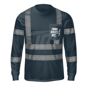 เสื้อกั๊กนิรภัยสีฟ้า Ansi Class 1สะท้อนแสงคุณภาพสูงกันน้ำกลางแจ้งชุดทำงานทำจากโพลีเอสเตอร์มีกระดุม - Product Image 2