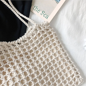 Bolso de Ganchillo Tejido a Mano, Bolso de Hombro de Ganchillo de Lujo para Mujer, Bolsos de Ganchillo de Algodón - Product Image 6