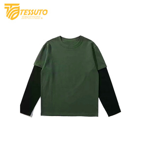 Camisetas de cuello redondo de lino de algodón 100% de gran tamaño sólido de secado rápido con serigrafía - Product Image 1