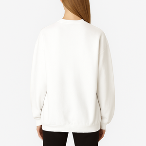 Sudadera de Forro Polar con Bordado Frontal para Mujer, Estilo Urbano, Cuello Alto, Manga Larga, Talla Grande, para Invierno, Fabricante Personalizado - Product Image 4