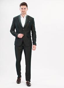 La Scoot Designer Hombres 2 piezas Poliéster Viscosa Estilo Jodhpuri Traje de fiesta Ajuste regular Botón de un solo pecho Volar Longitud larga - Product Image 5